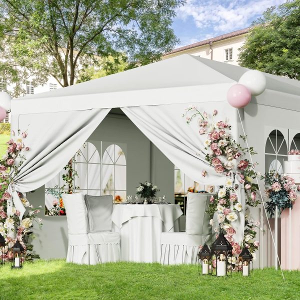 Flamaker Party Tent 10'x30' Outdoor Wedding Canopy Tents for Parties with Removable Sidewalls Heavy Duty Event Booths Waterproof Gazebo Shelter (White) - Image 5