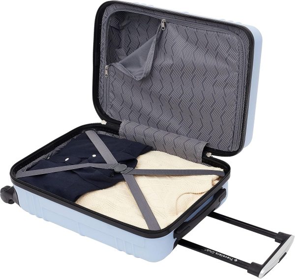 Travelers Club Richmond Spinner Luggage, Blue, Carry-On 20-Inch - Image 2