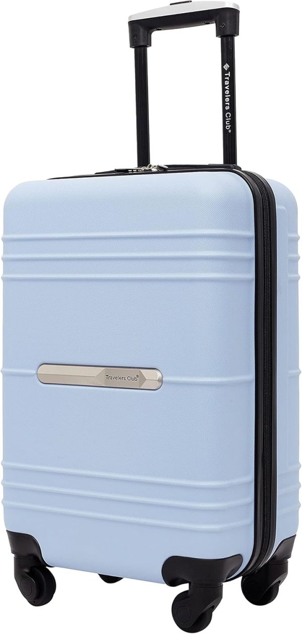 Travelers Club Richmond Spinner Luggage, Blue, Carry-On 20-Inch - Image 8